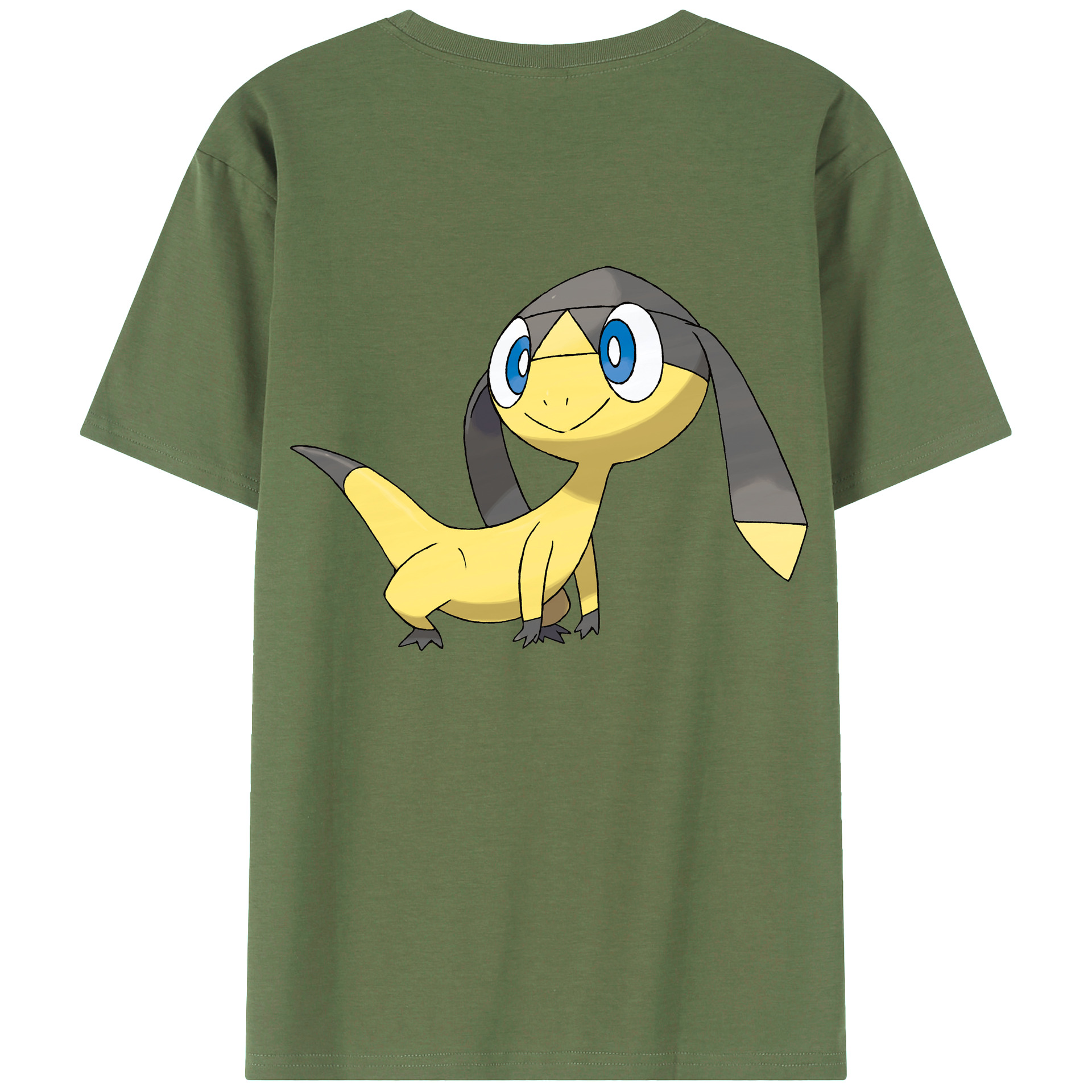 （画像用） ポケットモンスター Pokémon 綿100％ メンズ半袖Tシャツ（バックプリント） 通気性